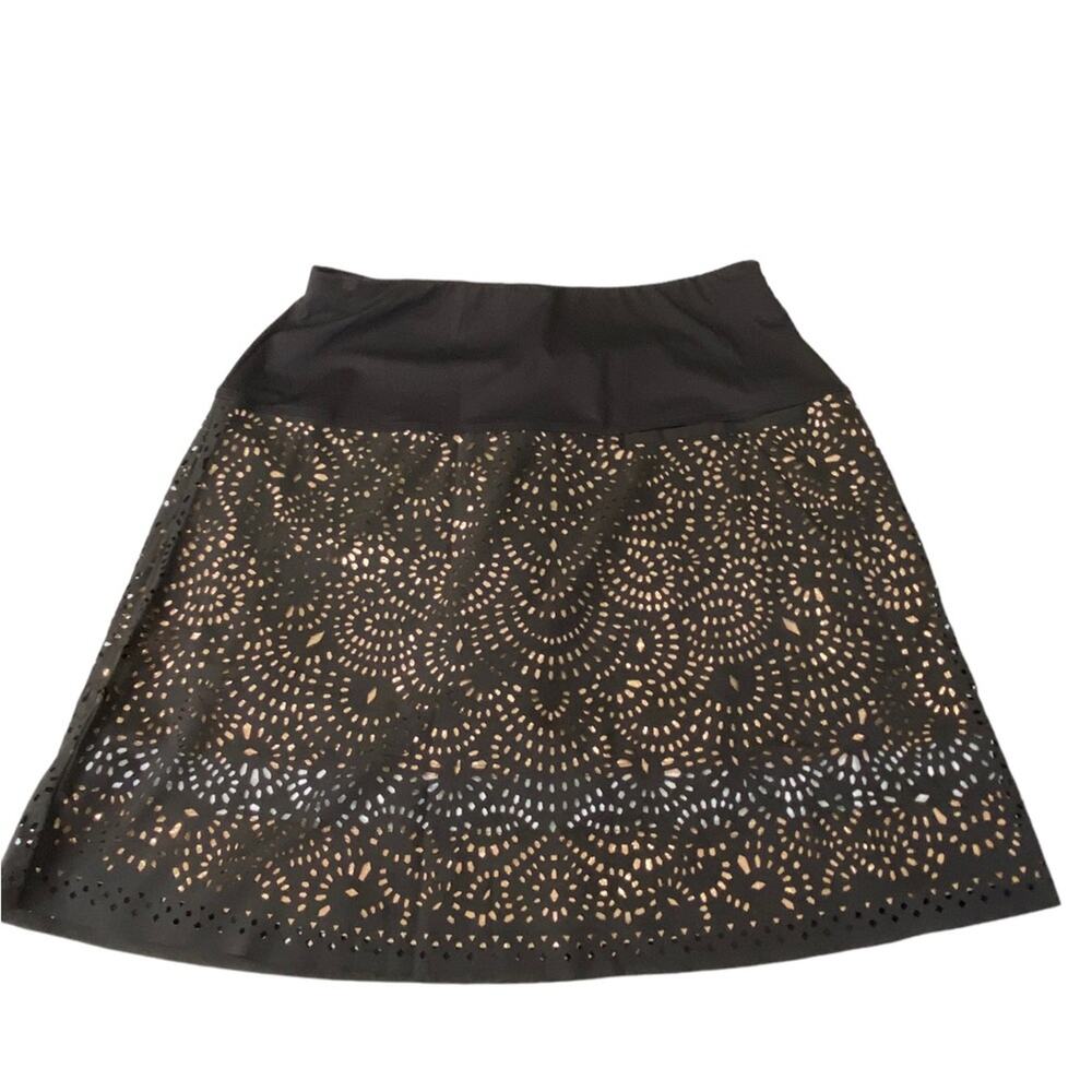 Lucky in Love Black and Tan Skort
